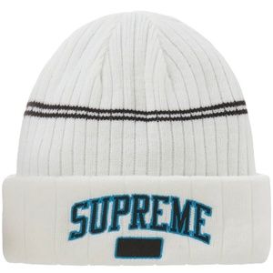 Supreme Fleece Lined Beanie (White)
